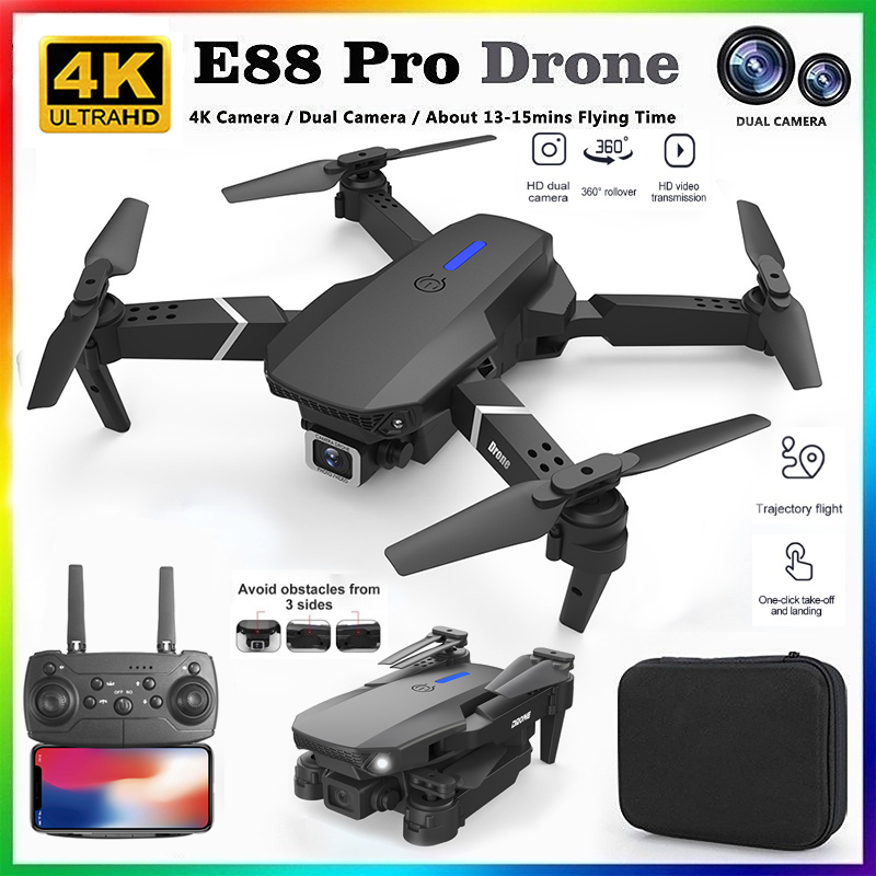 Drone Photogrammetry - 2026 YENİ E88 Profesyonel HD 4K