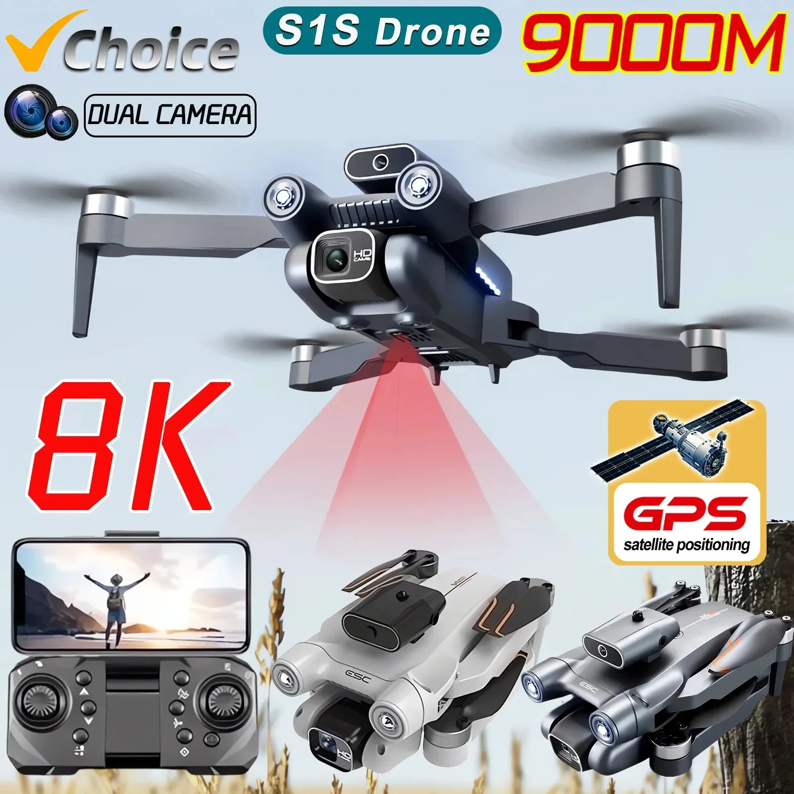 Drone Photogrammetry - Yeni S1S 5G GPS Drone kamera