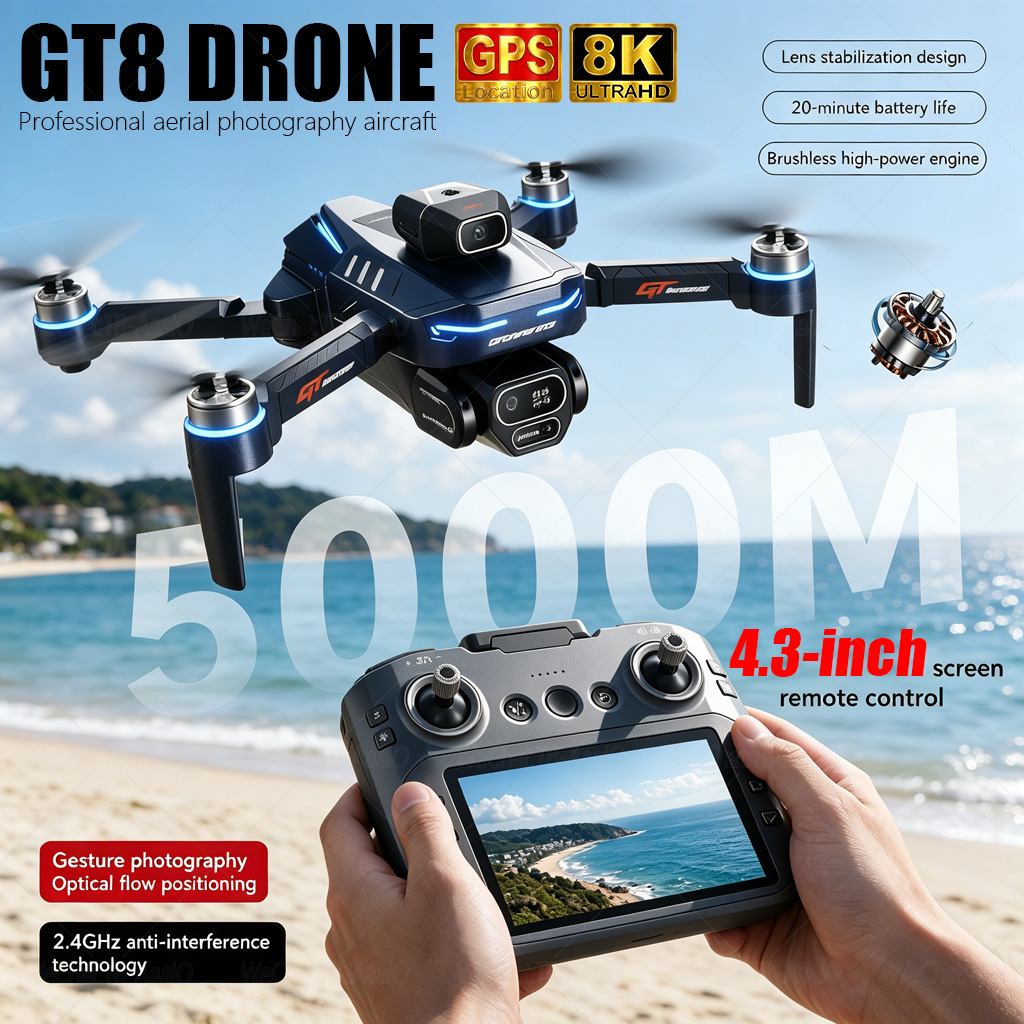 Drone Photogrammetry - YENİ GT8 HD RC Drone 4K
