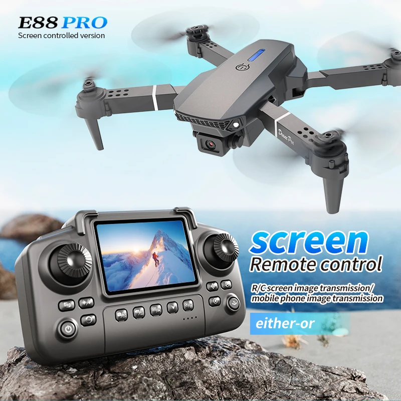 Profesyonel E88 PRO Drone, Ekr - Drone Photogrammetry incelemesi ve fiyatı