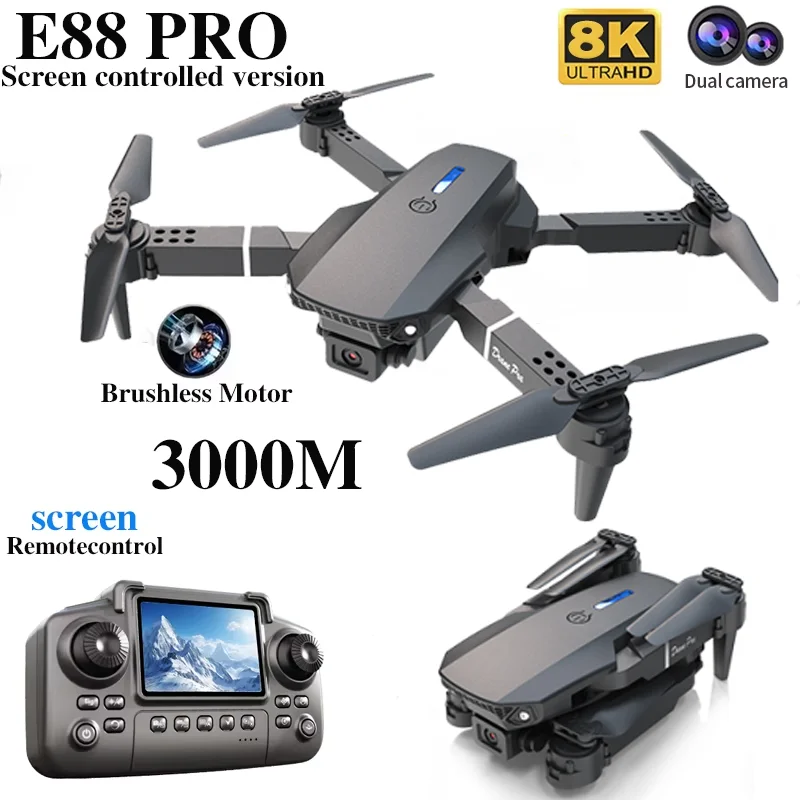 Profesyonel E88 PRO Drone, Ekr - Drone Photogrammetry incelemesi ve fiyatı